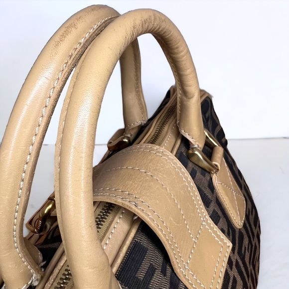 Vintage Fendi Zucca Doctor Bag Large Authentic - Picture 7 of 17
